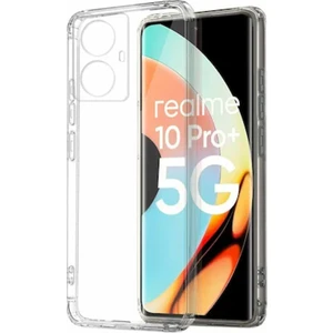 Realme 10 Pro Plus Kılıf Şeffaf Kamera Korumalı Esnek Yumuşak Silikon