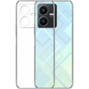 Vivo Y22S Kılıf Şeffaf Kamera Korumalı Esnek Yumuşak Silikon