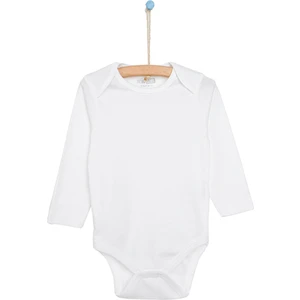 HelloBaby Beyaz Body Uzun Kol