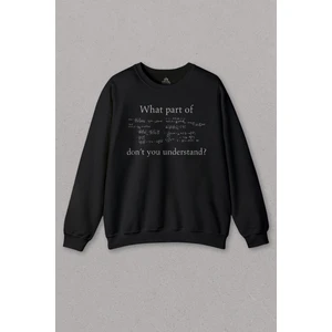 So Cool Unisex Siyah Sweatshirt Matematik Denklem Bilim Fizik Mathematica Baskılı Sweat
