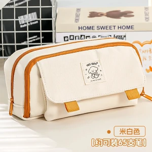 Çift Katmanlı Kalem Kutusu Büyük Kapasiteli Trousse Kalem Kutusu Okul Malzemeleri Kalemlik Sevimli Kırtasiye Estuche Escolar Kalem Kılıfı (Yurt Dışından)