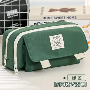 Çift Katmanlı Kalem Kutusu Büyük Kapasiteli Trousse Kalem Kutusu Okul Malzemeleri Kalemlik Sevimli Kırtasiye Estuche Escolar Kalem Kılıfı (Yurt Dışından)