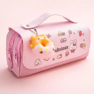3D Kawaii Kalem Kutusu Kızlar Dekompresyon Kalem Kılıfı Sevimli Su Geçirmez Okul Malzemeleri Estetik Organizatör Kutusu Kore Kırtasiye Tarzı 2 (Yurt Dışından)
