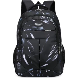 Erkek Siyah Sırt Çantası Büyük Kapasiteli Eğlence Seyahat Çantası Üniversite Öğrenci Çantası Laptop Çantası Okul Çantası Olarak Kullanılabilir (Yurt Dışından)