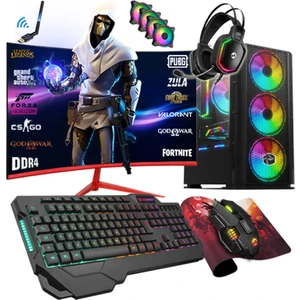 DRX30 Ryzen 5 3600 32GB 512GB Ssd+3tb HDD GTX1650 23.8" 165Hz Oyuncu Masaüstü Bilgisayar