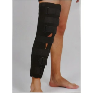 Diz Sabitleyici Immobilizer Yetişkin, Siyah Renk 50 cm / Balenli (Metal Çubuklu)