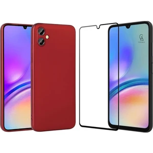 Samsung Galaxy A05 ile Uyumlu Telefon Kılıfı ve 5d Tam Kaplayan Cam Ekran Koruyucu