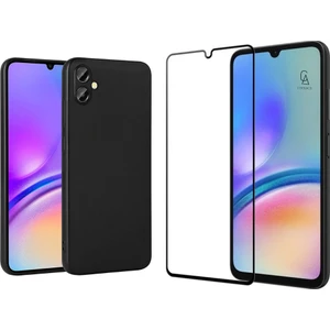 Samsung Galaxy A05 ile Uyumlu Telefon Kılıfı ve 5d Tam Kaplayan Cam Ekran Koruyucu