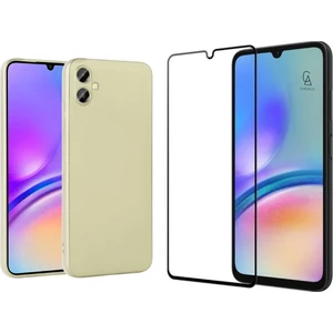Samsung Galaxy A05 ile Uyumlu Telefon Kılıfı ve 5d Tam Kaplayan Cam Ekran Koruyucu