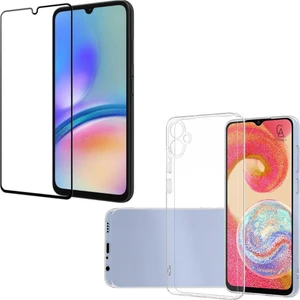 Samsung Galaxy A05 ile Uyumlu Telefon Kılıfı ve 5d Tam Kaplayan Cam Ekran Koruyucu