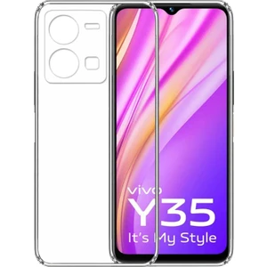 Vivo Y35 Kılıf Şeffaf Kamera Korumalı Esnek Yumuşak Silikon