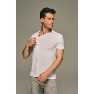 Erkek Basic Modal V Yaka Kısa Kollu T-Shirt