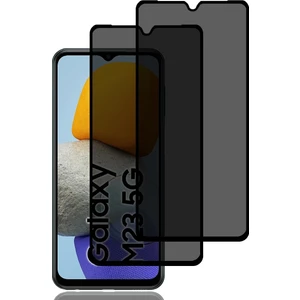 M.TK Moveteck Samsung Galaxy M23 Uyumlu Hayalet Ekran Koruyucu Cam 5d Privacy Yandan Görünmez Gizlilik Sağlayan Ekran Koruyucu Camı Tam Kaplar