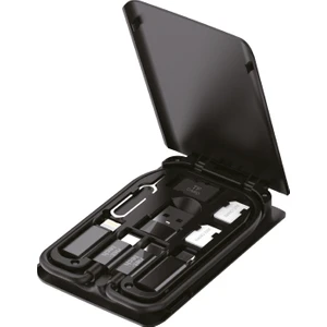NT-DC04 Plastik 20 cm USB To Micro + Lightning + Type-C Şarj ve Data Kablosu (Siyah)