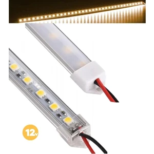 2 Adet 50 cm Alüminyum Kasa Çubuk Şerit LED Işık Opak Gün Işığı 12 Volt