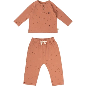 Little Gusto Bebek Pijama Takımı Cosmos Pembe Organik Pamuk