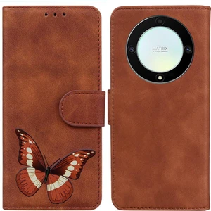 BDT Market Onur Magic5 Lite 5g Kart Yuvaları Için Kılıf Kelebek Renk Baskılı Flip (Yurt Dışından)