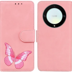 BDT Market Onur Magic5 Lite 5g Kart Yuvaları Için Kılıf Kelebek Renk Baskılı Flip (Yurt Dışından)