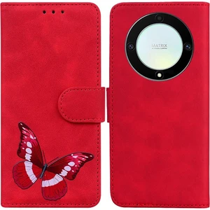 BDT Market Onur Magic5 Lite 5g Kart Yuvaları Için Kılıf Kelebek Renk Baskılı Flip (Yurt Dışından)
