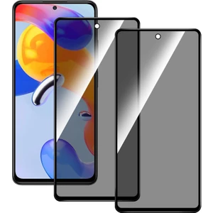 M.TK Moveteck Xiaomi Redmi Note 11 Uyumlu Hayalet Ekran Koruyucu Cam 5d Privacy Yandan Görünmez Gizlilik Sağlayan Ekran Koruyucu Camı Tam Kaplar