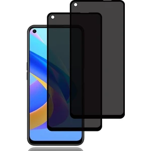 M.TK Moveteck Oppo A96 Uyumlu Hayalet Ekran Koruyucu Cam 5d Privacy Yandan Görünmez Gizlilik Sağlayan Ekran Koruyucu Camı Tam Kaplar