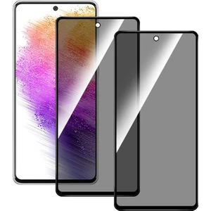 M.TK Moveteck Samsung Galaxy A73 Uyumlu Hayalet Ekran Koruyucu Cam 5d Privacy Yandan Görünmez Gizlilik Sağlayan Ekran Koruyucu Camı Tam Kaplar