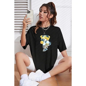 Unisex Peluş Ayı Baskılı Tshirt