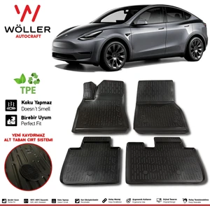 Tesla Model Y Paspas 2019 Sonrası 3D Havuzlu Wöller Paspas
