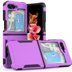 Samsung Galaxy Z Flip 5 Halkalı Darbeye Dayanıklı Telefon Kılıfı (Yurt Dışından)