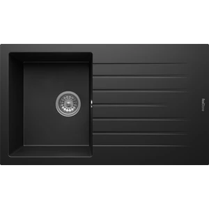 Real Stone RealStone P004 Troya 86 Siyah Granit Eviye