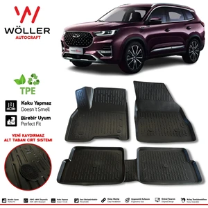 Chery Tiggo 8 Paspas 2022 Sonrası 3D Havuzlu Wöller Paspas