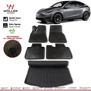 Tesla Model Y Paspas Bagaj Havuzu Set 2019 Sonrası 3D Ultraflex Set