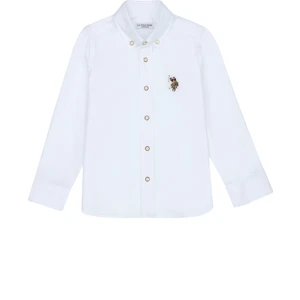 U.S. Polo Assn. Erkek Çocuk Beyaz Gömlek Basic 50271303-VR013