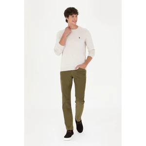U.S. Polo Assn. Erkek Haki Pantolon (Kanvas-Chino) 50272268-VR027