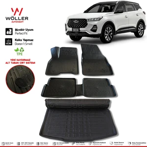 Chery Tiggo 7 Paspas Bagaj Havuzu Set 2022 Sonrası 3D Ultraflex Set