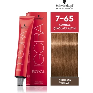 Schwarzkopf Igora Royal Saç Boyası 7-65 Kumrai Çikolata Altın 60 Ml