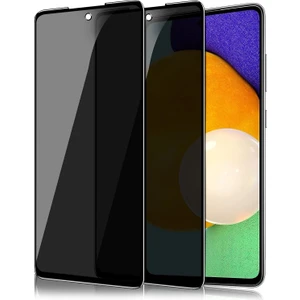 M.TK Moveteck Samsung Galaxy A52 - A52S Uyumlu Hayalet Ekran Koruyucu Cam 5d Privacy Yandan Görünmez Gizlilik Sağlayan Ekran Koruyucu Camı Tam Kaplar