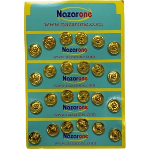 Ala Depo Çıtçıt Düğme Gold Renk  (15MM) 24 Adet