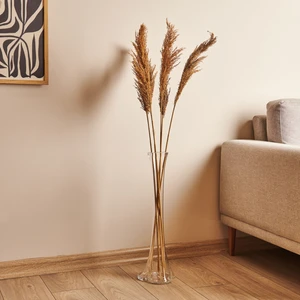 Alegre Glass Fil Ayağı Dekoratif Cam Vazo - Şeffaf - 60 cm