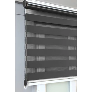 Bizden Perde Antrasit Düz Zebra  Güneşlik Stor Perde