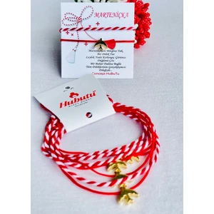 Concept Hubutu 2’li 5 Set Marteniçka Kırmızı Mart Ipi Bileklik Seti