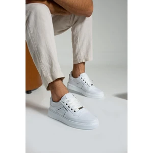 L.a Polo 011 Beyaz Renk Beyaz Tabanlı Bağcıklı Günlük Erkek Spor Ayakkabı