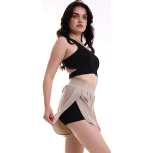 Taytlı Deniz Şortu Baskılı Içden Taytlı