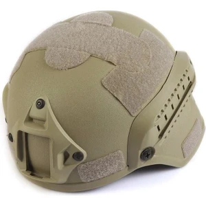 Asker Marketi Bej Airsoft Kompozit Başlık - Koruyucu Tactical Kask - Paintball
