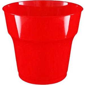 Kırmızı Tek Kullanımlık Plastik Bardak 24LÜ