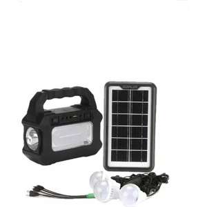 3 Ampullü Güneş Enerjili Kamp Lamba Aydınlatma Cihazı