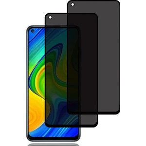 M.TK Moveteck Xiaomi Redmi Note 9 Uyumlu Hayalet Ekran Koruyucu Cam 5d Privacy Yandan Görünmez Gizlilik Sağlayan Ekran Koruyucu Camı Tam Kaplar