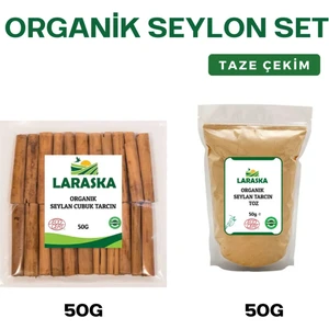 Organik Seylan- Organik Seylon Çubuk Tarçın 50G & Organik Seylon Toz Tarçın 50G Set
