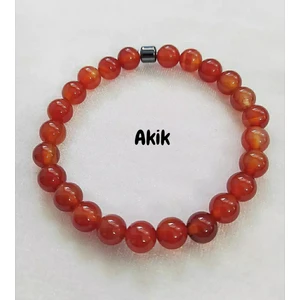 Akik Doğaltaş Unisex Bileklik