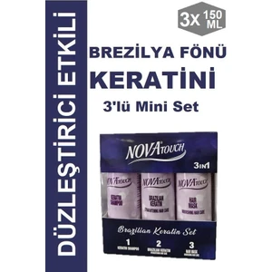 Nova Touch Nova Brezilya Fönü Keratini Mini 3'lü Set 3X150 ml